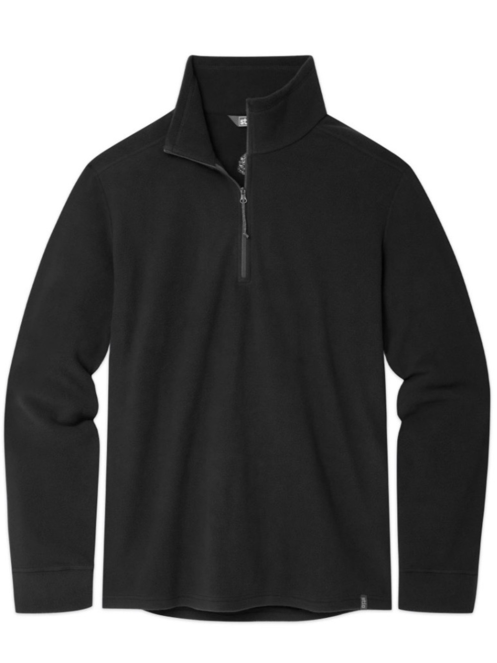 STIO Men's Turpin Fleece Half Zip long sleeve Pullover Black NWT Medium $99 MSRP